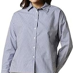 Women's Cotton Striped Regular Fit Shirt-image-4