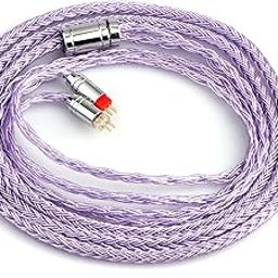 F FABOBJECTS® Zonie 16 Core Silver Plated Cable SPC Earphone Cable - 2pin 0.78 4.4mm, Zonie, Lavender-image-74