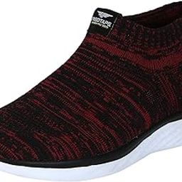 Men's Burgundy Walking Shoes-10-picture-19