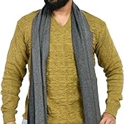 MANRA Multi Color Check Pattern Winter Muffler Scarf Cum Scarves Woolen Men's Casual Soft and Warm (MEN SOFT CLASSIC SCARF MUFFLER)-26