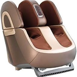 Robotouch Ortholite foot Calf, thigh & knee roller foot massager machine with far infrared heating reduces muscle tension, fatigue, and pain relief, One year Warranty. (Brown)-image-41