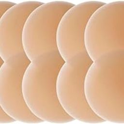 Nipple Cover Silicone Pasties | Reusable No Show Bra | Skin Friendly self Adhesive | Washable Breast Petals pad | Shoulder Backless - Thin Nude (Std Pack of 5)-image-67