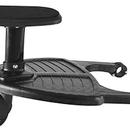 CALANDIS™ Baby Stroller Buggy Board with Seat Kids Wheel Standing Board Pedal Black | Strollers | Strollers & Accessories-16