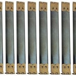 LOOM TREE® 5x10x Shrapnel Purse Making Supplies Metal Frame Kiss Clasp 12x1.4 cm Bronze | Sewing | Foundations & Undergarments | Purse Handles, Frames & Feet-13