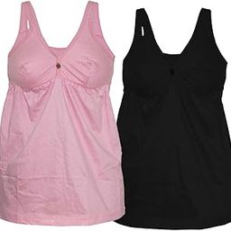 Women Cotton Regular Fit Sleeveless Cotton Bra Cum Comisole Slip Multicolor Pack of 2 Multicolour-image-83