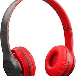 P47 Wireless Portable Gaming Sports Headphones Stereo Memory Card Bluetooth Headset (Red)-87