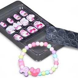 Pimwand Cute Fantasy Nail & Bracelet Set – Adorable, Fun, Stylish, Easy to Apply, Perfect for Kids, Trendy Designs, Durable, Fashionable, Gift-Worthy, Vibrant Colors, Playful & Charming Look!-15