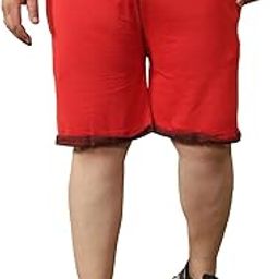 Plus Size Men's Regular Fit Solid Shorts-image-79