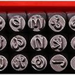 UJEAVETTE Metal Stamp Set Pressing Die Steel Alphabet Stamp Set for DIY Jewelry Making Lowercase Letters-image-49