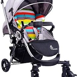 R for Rabbit Premium Chocolate Ride Stylish Baby Stroller and Pram for Baby, Kids, Infants, Newborn, Boys & Girls of 6 Months to 3 Years | (Rainbow)-20