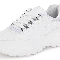 centrino Women Chunky Sneaker | Cushioned Insole for Comfort | Stylish Lace-Up Design | Perfect for Casual Shoe for Girls-picture-10