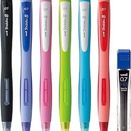 uni-ball Shalaku M7-228 0.7mm Mechanical Pencil With 0.7mm HB Lead | Pack of 6 (Body Color May Vary)-25