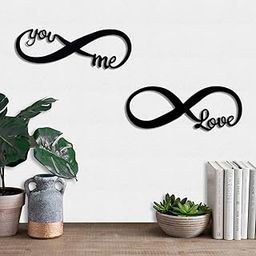 Art Street Love Couple MDF Wall Plaque, Wall Sign MDF Cutout for Home Decoration Ready to Hang (6 mm, Black)-image-54