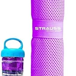 STRAUSS Anti-Microbial Sports Cooling Hand Towel | Microfiber Cloth | Quick Dry | Suitable for Running, Hiking, Camping, Travel, Gym Workout, Fitness, Yoga & Golf-image-97