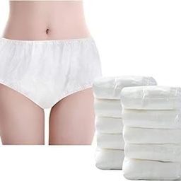 Gypsy (Pack of 10) Non Woven Disposable Use & Throw Spa Massage Panties, Briefs, Lingerie for Men & Women | 30 GSM, White, Free_Size-image-19