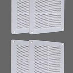 Myy Brand Home Wall Air Ventilation Hole Closer Mosquito Net Dust Controller Up to 12 Inch Holes White (12 Inch Square 4 Psc)-image-9