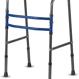 Vissco Medipedic Walker Plain With Double Bar,Walker for Elderly & Physically Challenged,Foldable, Light Weight & Height Adjustable, Made with Premium Grade Rubber Shoes & PVC Grip -Universal(Grey)-image-15
