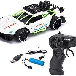 PARTEET 1:16 Scale RC Toy Car with Long Range 2.4 Ghz Joystick Remote Control - High Speed Durable Sports Vehicle with Rechargeable Battery - Ideal for Kids & Beginners (White)-20