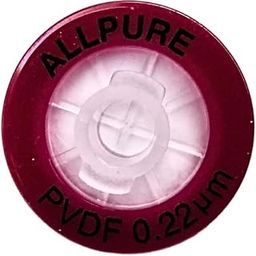 AANIJ® All pure Syringe Filter Hydrophobic PVDF Membrane Disc, 0.22 μm Porosity 13 mm Diameter, PP Housing, Non-Sterile Pack of 10-7