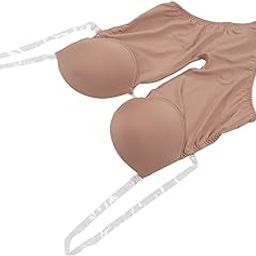 Bodysuit Underwear, Breathable Ultra Light One Piece Underwear for Wedding Night (Dark Brown)-image-44