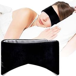 HANNEA® Eye Mask For Sleeping,Blackout Noise Reduction Sleeping Eye Mask Soft Cover for Sleep Cute Blindfold for Comfortable Cotton Cooling Travel Accessories-image-86