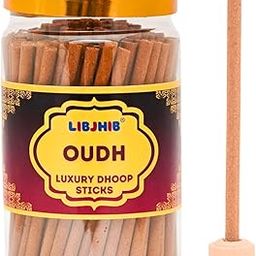 LIBJHIB® Oudh Luxury Dhoop Sticks 200 Grams - Luxury Scented Dhoop Sticks for Religious Use, Meditation, Aromatherapy, and Relaxation - Calming Fragrance.-image-46