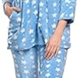 cierge Women's Woolen Printed Nightsuit-picture-0