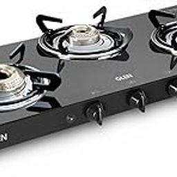 Glen Kitchen cooktop CT1032GTHFBBDDBLAI with High Flame Brass Burner Double Drip Tray Stainless Steel Automatic Gas Stove (3 Burners)-image-5