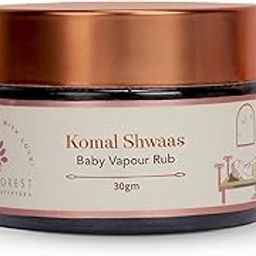 Baby Forest Komal Shwaas Baby Vapour Rub | Baby Rub for Cold & Cough | Natural Chest Rub for Kids | No Paraben | Derma Safe | Cruelty Free | 30gm-15