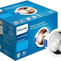PHILIPS 7 Watt Chrome Reflector LED Ceiling COB Round Spot Light with Focused Beam | Cut out: 75mm | Natural White, Pack of 1 (Deco Bright)-5