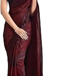 Women's Georgette Printed Zari Striped One Minute Saree Ready to Wear With Unstitched Blouse Piece-image-41
