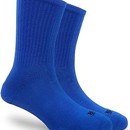 Blue Blaze Edition | Men Solid Blue | Crew Length Socks | UK 7-11-image-73