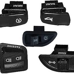NIKAVI (Ms15+Ms16+Ms17+Ms18+Ms20) Motorbike Full Set Electric Common Switches 4 In 1 Passing Light Switch, Horn, Self Start And Indication Switches For Aprilla Bike, Halogen-23