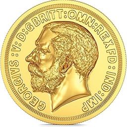 22k (916) 4 gm Yellow Gold Precious Coin with George head Design-68