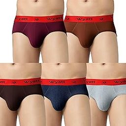 Mens Regular Cotton Blend Brief (Pack of 5)-image-23