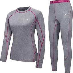 Women's Thermal Underwear Sets Lightweight Warm Base Layers Quick Dry Wicking Top and Bottom for Winter-image-10