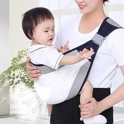 RIVUGJA Adjustable Ergonomic Baby Carrier Sling Wrap with Breathable 3D Mesh – for Newborns to Toddlers Sling with Thick Shoulder Straps for Maximum Support for Active Parents and On-The-Go Lifestyle-22