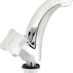 Parryware Jade Swan Neck Pillar Cock | Twin-Lever Deck Mounted | with Honeycomb Type Aerator | Chrome Finish | G0268A1-image-29