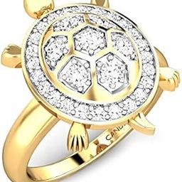 92.5 Sterling Pure Silver American Diamond Stylish Tortoise Ring for Women and Men-image-67