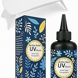 Brille Bee UV Resin Kit Crystal Clear Hard Type Resin with UV LED Lamp, Fast Curing Resin for Jewelry Making, Crafts, Coating, Molds – Bubble-Free, Non-Toxic, Easy to Use (25 gm)-26