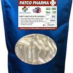 ELICURA - Size 00 Transparent Empty Gelatin Pill Capsule, Gluten Free/DIY Powder Filling (Pack Of 1000)-11