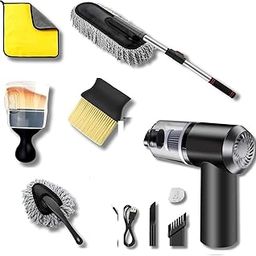 Oaklee Car Dusting & Cleaning Brush Set, Includes car extendable Exterior Scratch-Free Duster, Interior Cleaning Brush, Microfiber car Towel, Washable Cleaning Duster, Tools for Truck Cleaning (11)-image-31