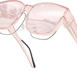 Women Men Polarized Fit Over Sunglasses Oversized Trendy Square Cat Eye Wear Over Glasses E1084-image-53