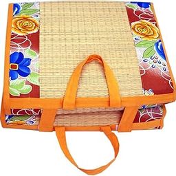 Happy Products Foldable Sleeping Cushion mat with Premium Cotton Single (Multicolor, 3ftX6ft)-image-9