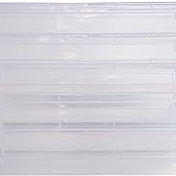 Feliz clear plastic long storage boxes size 13x3.25x1.3 in (Set of 6)-image-5