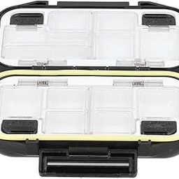 Fishing Tackle Box, Multi Compartment Bait Lure Hook Storage Box for Fishing for Outdoor((Black))-picture-30