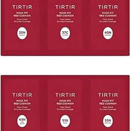 Red cushion DEEP Sample shades 6 foundation colors Trial kit 35N,37C,40N,43N,51N,55N foundation sample-45