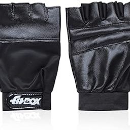 FitBox Sports Glove3 Gym Gloves, Foam Padded with Wrist Support, Gym Gloves/Cycling Gloves/Riding Gloves/Stretchable Gloves, Unisex, Black-image-69