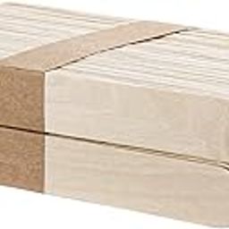 Just Flowers Big Size 100 Pc Wooden Multi-Purpose Popsicle Sticks, Craft, Ice Cream, Wax, Waxing, Tongue Depressor Wood Sticks for DIY Crafts or School Projects (20x2 CM)-31