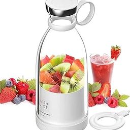 SHIVMYRA Portable Electric Hand Milk Juicer Blender, Mini Personal Wireless 350ml Multifunctional for Home Gym Travel Office Fruit Smoothie Makers, USB Rechargeable Blenders (Milk Juicer)-picture-2